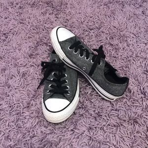 Black and white converse all star, Size 7